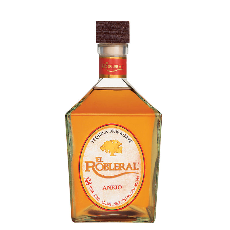 TEQUILA AÑEJO 100% EL ROBLERAL 750ML