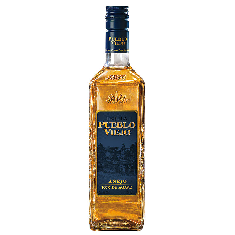 TEQUILA AÑEJO 100% PUEBLO VIEJO 1000ML