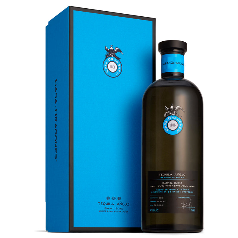 TEQUILA AÑEJO 100% CASA DRAGONES BARREL BLEND 750ML