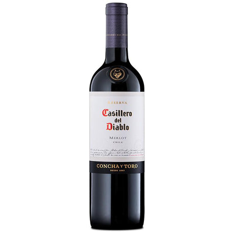 VINO TINTO CASILLERO DEL DIABLO MERLOT 750ML - Vinosylicores.com