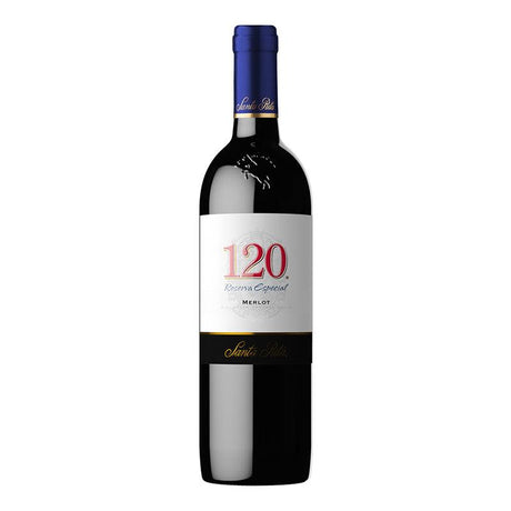 VINO TINTO SANTA RITA 120 MERLOT 750ML - Vinosylicores.com