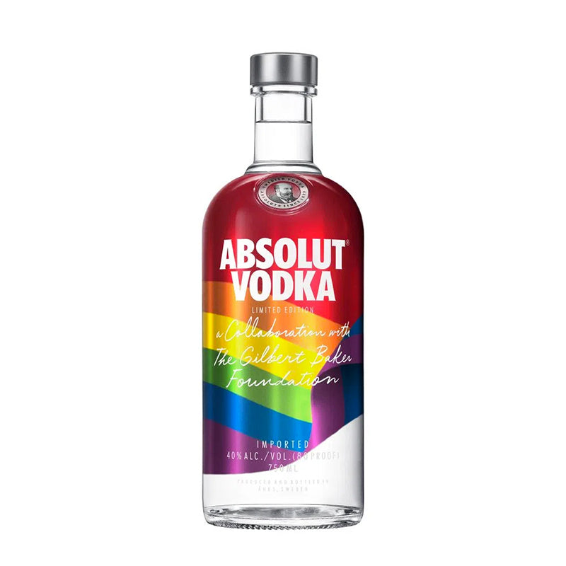 VODKA ABSOLUT RAINBOW FLAG 750ML