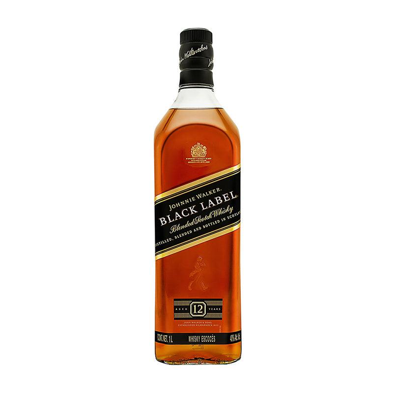 古酒　Johnnie Walker Black Label 12年　1000ml WHISKY 12 BLACK LABEL JOHNNIE WALKER 1L – Vinosylicores.com