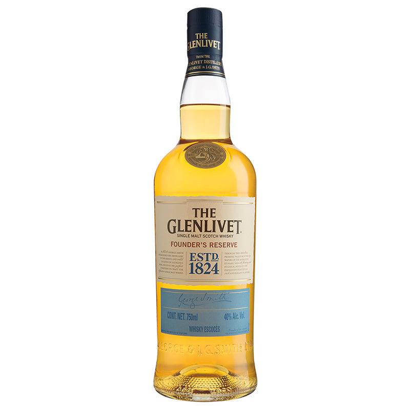 WHISKY GLENLIVET FOUNDER'S SINGLE MALT 750ML