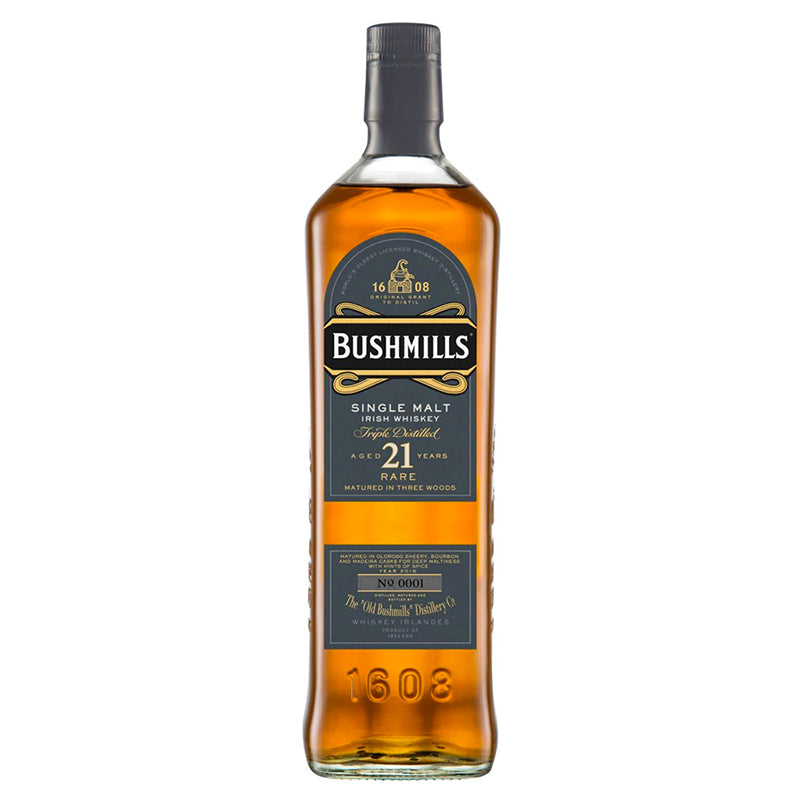 WHISKEY 21 BUSHMILLS SINGLE MALT750ML