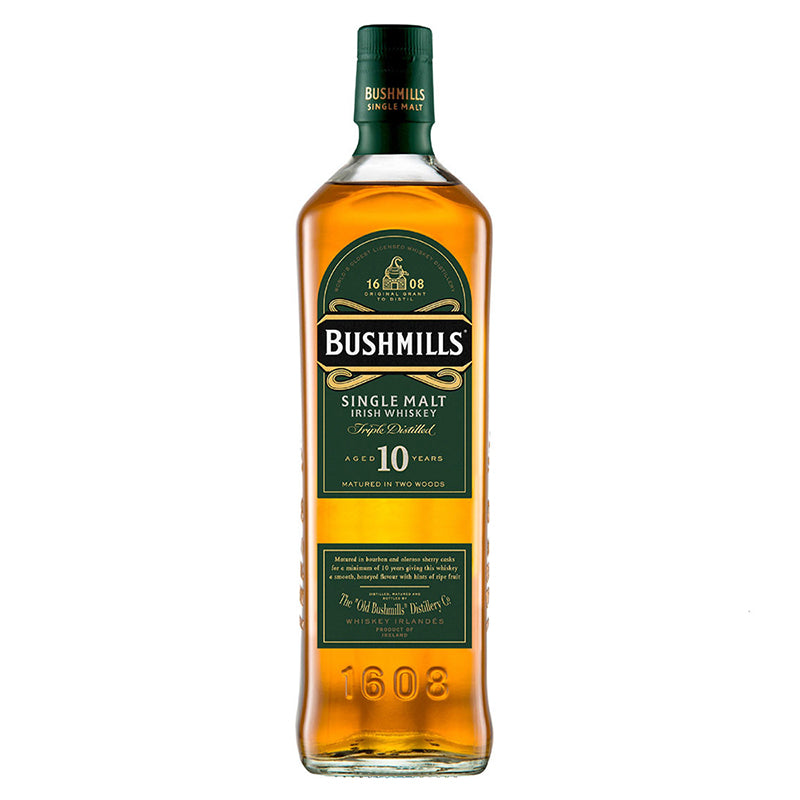 WHISKEY 10 BUSHMILLS SINGLE MALT 750ML